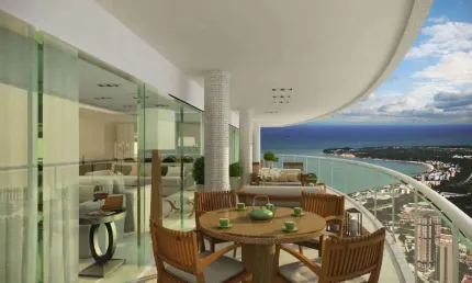 Apartamento pronto para morar com luxo absoluto. 5 suítes à venda no altiplano cabo branco joão pessoa - paraíba -  ed. mansões heron marinho -