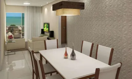 Apartamento à venda no Cabo Branco João Pessoa. 2 quartos com suíte e 2 vagas. Imóvel alto padrão pronto para morar.