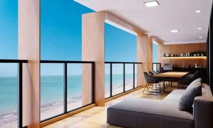 Apartamento 3 quartos 3 suítes à venda em Areia Dourada, Cabedelo - Paraíba - À BEIRA MAR Pronto pra morar no Ed. Corais de Areia Dourada