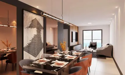 Apartamento GARDEN 3 SUÍTES À BEIRA MAR no Ed. Corais de Areia Dourada em Areia Dourada, Cabedelo. Últimas unidades prontas para morar