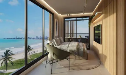 Arian residencial - investimento frente mar em intermares de cabedelo - pb com alta rentabilidade com gardens, studios, 1 e 2 quartos