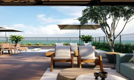 Apartamentos garden com 3 suítes frente mar de cabo branco em joão pessoa - paraíba - ed. oré residencial - novo e pronto para morar!