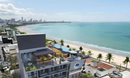 INVESTIMENTO: Orlamare em Manaíra João Pessoa - PB. Studios e Gardens de 25m² a 45m² a poucos metros da praia. Excelente RENTABILIDADE