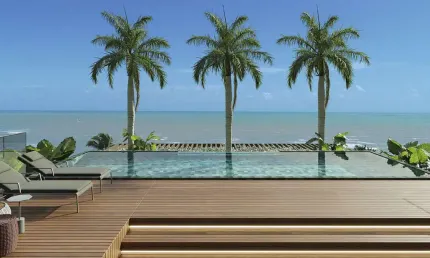 Apartamento frente mar, novo e pronto pra morar. 2 quartos 1 suíte à venda em cabo branco, joão pessoa - paraíba - ed. jardins al mare -