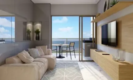 Novo, pronto pra morar. frente mar. apartamento 2 quartos, 1 suíte à venda em cabedelo - paraíba. últimas unidades promocionais.
