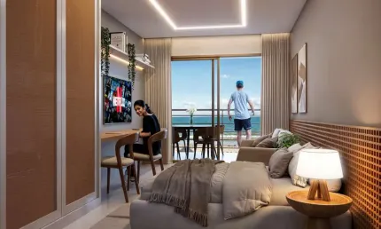 Studios e gardens à venda em Praia Formosa - Cabedelo - Paraíba -Ed. ALMAR Entrega Outubro/28 INVESTIMENTO - LANÇAMENTO