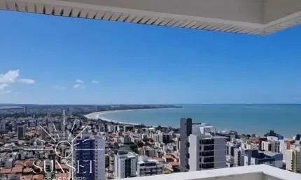 Cobertura Duplex 3 quartos 3 suítes com vista mar à venda no Bessa João Pessoa - Paraíba. PRONTO PRA MORAR no Ed. Jardim Michelangelo