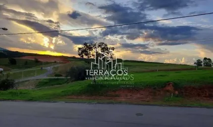 Ótimo terreno com vista para o por do sol à venda no condomínio terras caxambú em jundiaí sp.