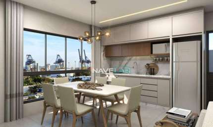 Lindo apartamento com 2 dormitórios no Centro de Navegantes