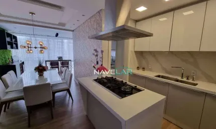 Lindo apartamento finamente mobiliado com 2 dormitórios, sendo 1 suíte master no gravatá em navegantes