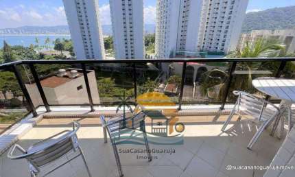 Apartamento Costão das Tartarugas com 3 dormitórios, 87 m² - venda por R$ 700.000 aluguel por R$ 4.930/mês - Praia da Enseada - Tortugas - Guarujá/SP