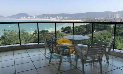 apartamento frente mar 4 suites condominio tortugas guaruja 224 m2 2 vagas parque enseada codAPF4006V