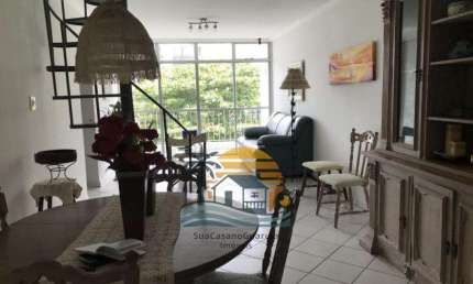 cobertura venda 3 dormitorios 1 vaga 120m2 vila julia guaruja sp enseada cod CB5009V