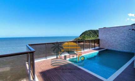 apartamento cobertura 3 dormitorios 190 m2 2 vagas costao tartarugas guaruja praia da enseada cod COF93412V