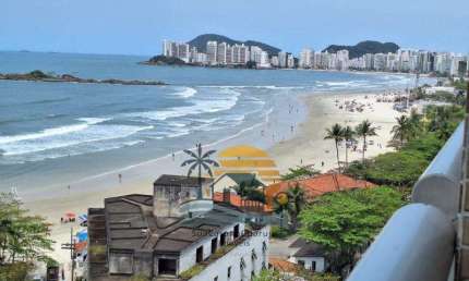 Apartamento à Venda 3 dormitorios  Pitangueiras – Guarujá Vista Mar Condomínio com Lazer Completo APP102021912V