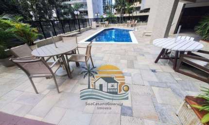 Apartamento 3 dormitorios 1 suite 2 vagas 112 m²  na Barra Funda – Pitangueiras, Guarujá R141572