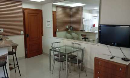 apartamento locação anual 2 dormitorios 1 suite  2 vagas pitangueiras guaruja  AP11L