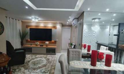 Apartamento com varanda no Condomínio Inter Clube Interlagos.