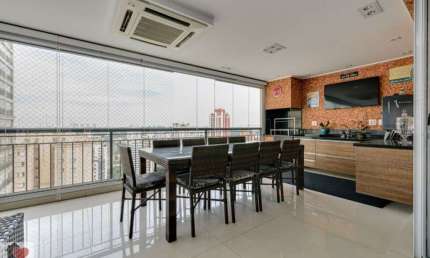 Apartamento 202m² 3 suítes Varanda Gourmet Splendor Vila Mascote