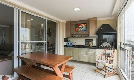 Apartamento 110m² 3 dormitórios com varanda gourmet na vila mascote