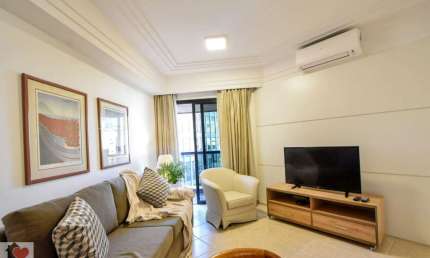 FLAT Jardim Europa com 42 m2 1 dormitório com varanda 1 vaga mobiliado