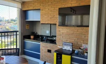 Apartamento 113m² varanda gourmet no Summer Family Resort