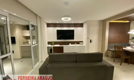 Apartamento mobiliado com varanda gourmet no pátio figueira vila mascote !