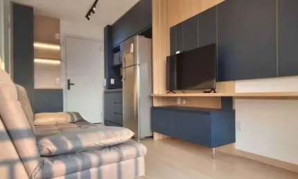 Alto da Boa Vista, 1 Dormitório, 1 Banheiro, mobiliado, 34m² para locação R$ 3.500,000 + taxa.