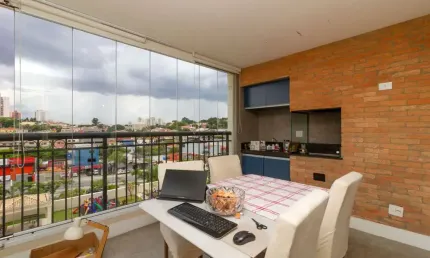 Apartamento 113m² varanda gourmet no summer family resort