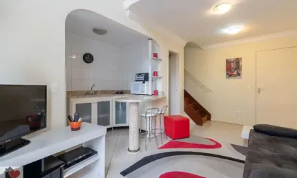 Moema, apartamento Duplex 45m² ,1 vaga, Locação R$ 2.900,00 + txs.