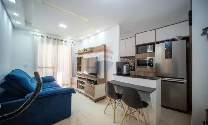 Apartamento em granja viana: 51 m² | 2 quartos | 1 vaga - r$225,000 - pronto morar!