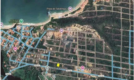 Lote em Tabatinga com 450m² nascente, a 50 metros da pista