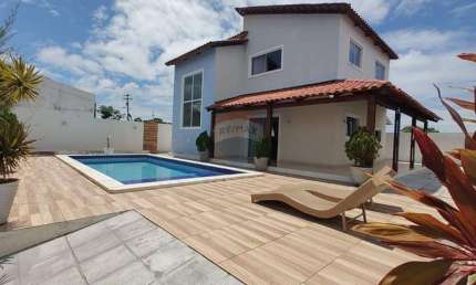 Casa de Alto Padrão no Vilage de Jacumã com Vista Mar, Piscina, 4 Quartos e Tecnologia de Ponta!