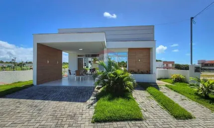 Casa à Venda no Condomínio Villas de Carapibus – 2 Quartos, Suíte e Pomar – Conde-PB
