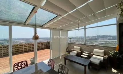 Cobertura Duplex Alto Padrão de 491 m²  área útil toda climatizada, com a melhor vista da cidade e na melhor localização de Jundiaí  - Centro -SP