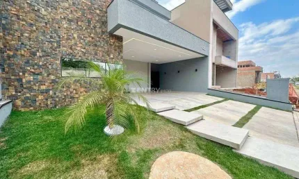 Belíssima casa 3 dormitórios mais escritório sendo 3 suites, vaga para 4 carros, condomínio completo em estrutura e lazer, perto de tudo que você precisa