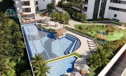 Apartamento à venda com área privativa de 131m² com 03 suítes ,03 vagas e condomínio moderno com ampla infraestrutura e lazer .