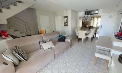 Apartamento duplex à venda em florianópolis, balneário, com 3 suítes, com 138.18 m²