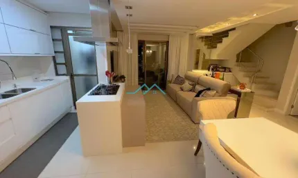 Apartamento duplex à venda em florianópolis, balneário, com 3 suítes, com 138.18 m²