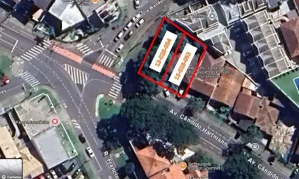 Terreno à venda na avenida cândido hartmann, 1212, bigorrilho, curitiba por r$ 2.100.000