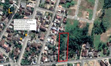 Terreno à venda, 1267 m² por R$ 699.000,00 - São João Abaixo - Garuva/SC
