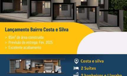 Casa com 2 dormitórios à venda, 65 m² por R$ 365.000,00 - Costa e Silva - Joinville/SC
