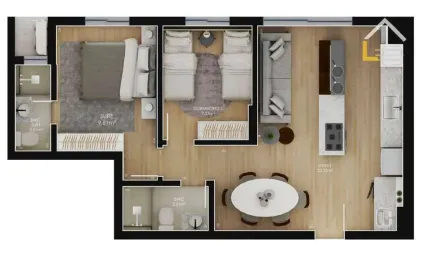 Apartamento com 2 dormitórios à venda, 87 m² por r$ 501.386,57 - costa e silva - joinville/sc