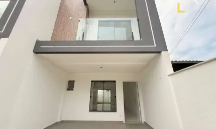 Casa  geminada com 3 dormitórios, sendo1 suíte, à venda, 110 m² por r$ 599.000 - bom retiro - joinville/sc