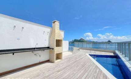 Asset Imóveis vende cobertura linear com espaço gourmet, 4 suítes, 305m², por R$ 3.950.000 - Charitas - Niterói/RJ