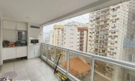 Asset Imóveis vende apartamento com varanda gourmet e 3 quartos (2suítes), 117m², por R$ 843.000 - Santa Rosa - Niterói/RJ