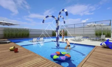 Acquabrasil Apartamento, 2 dormitórios (1 suíte), 1 vaga, 54m² área útil , novo!
