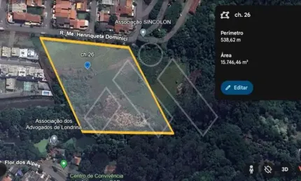 Terreno em condomínio fechado à venda na Rua Madre Henriqueta Dominici, 1, Lagoa Dourada, Londrina