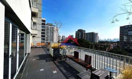 Apartamento com 1 dormitório para alugar, 22 m² por R$ 3.850,00/mês - Moema - São Paulo/SP
