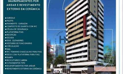 Apartamento com 3 dormitórios à venda, 80 m² por R$ 948.000,00 - Jatiúca - Maceió/AL